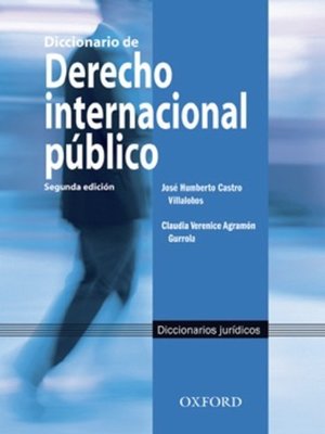 cover image of Diccionario de derecho internacional